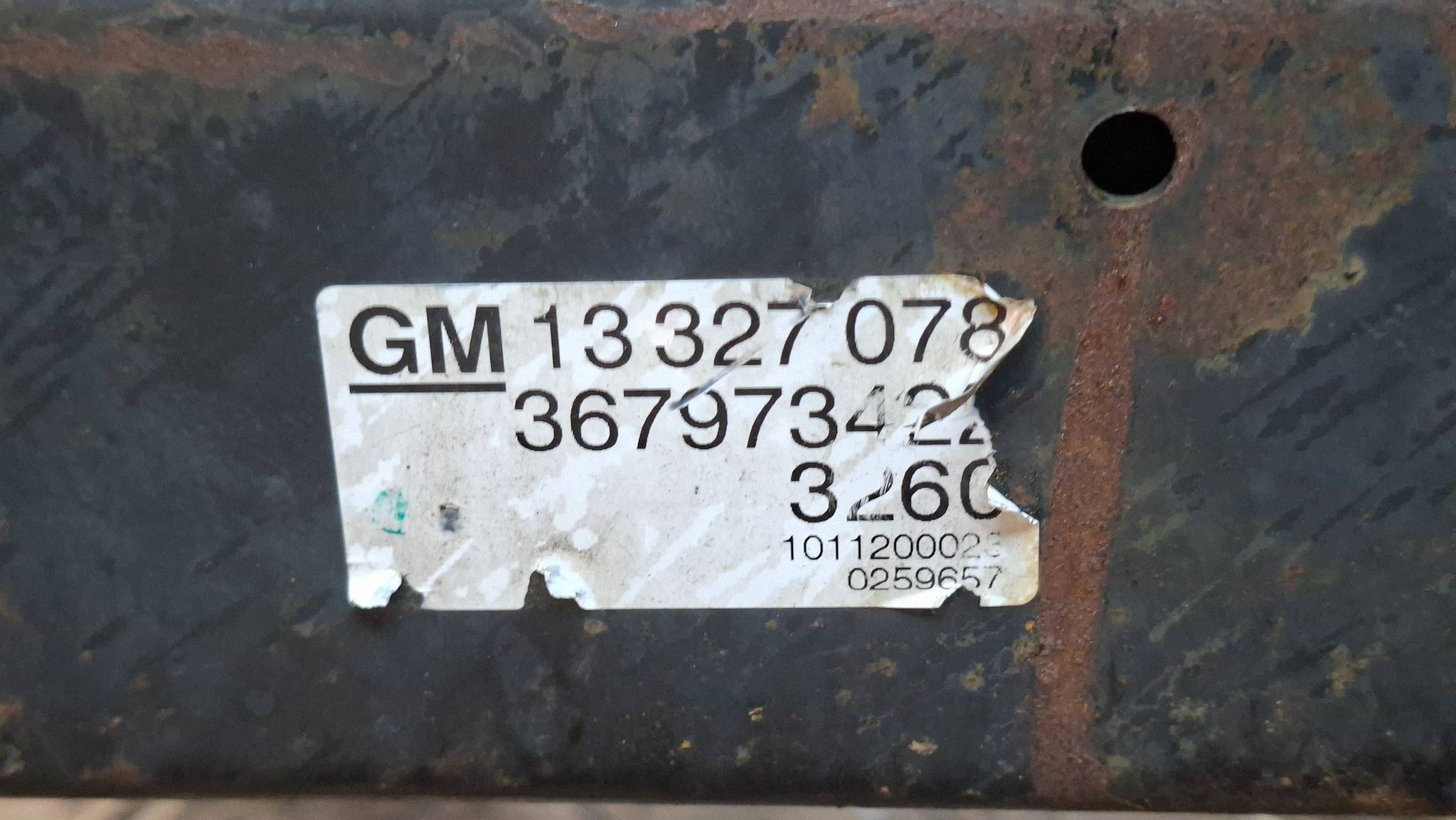axle beam front 13327078 OPEL ASTRA J 1.4 TURBO 2009
