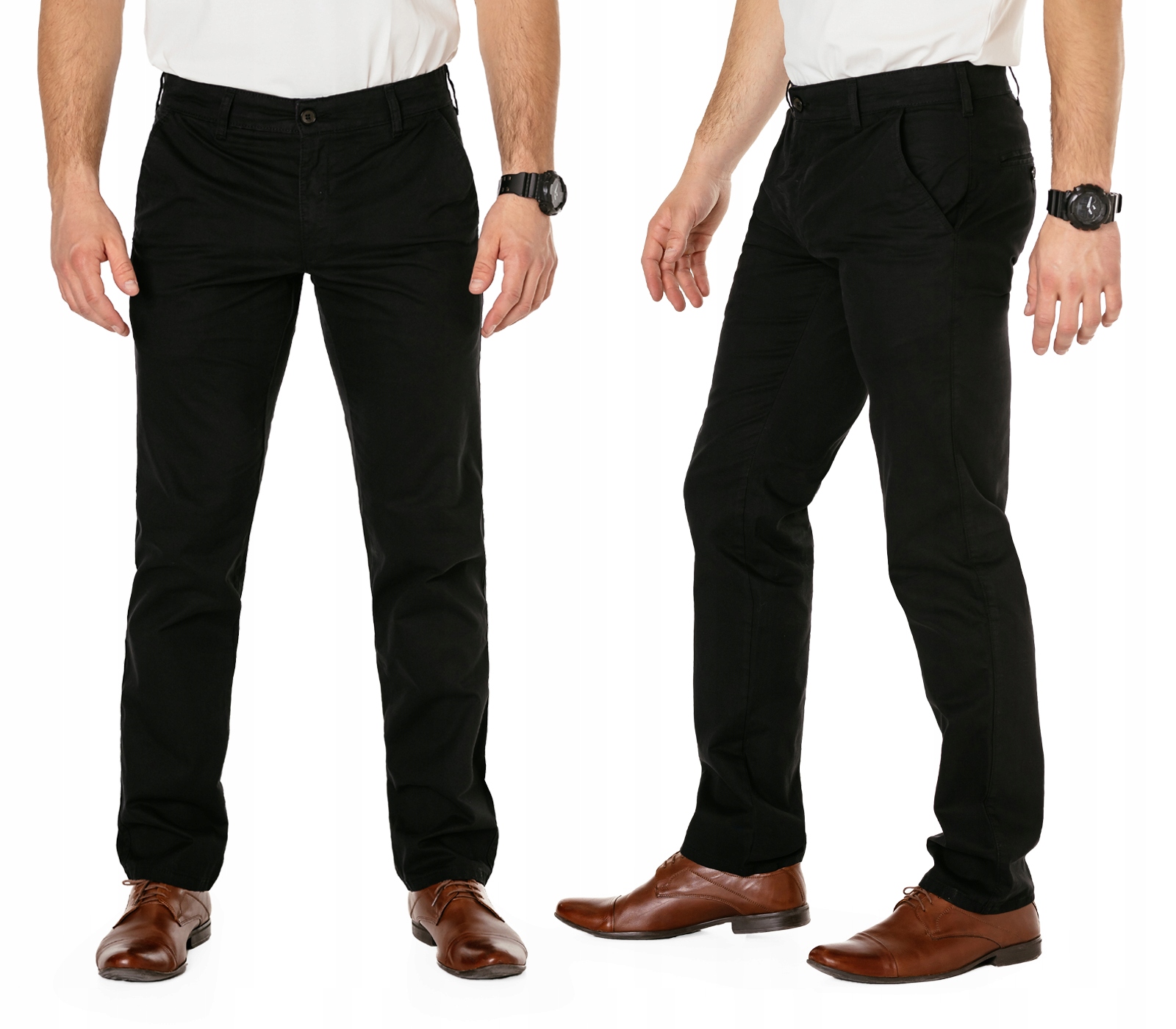 Elegantní pánské bavlněné kalhoty Chinosy Hunter 410/9 W43 L32