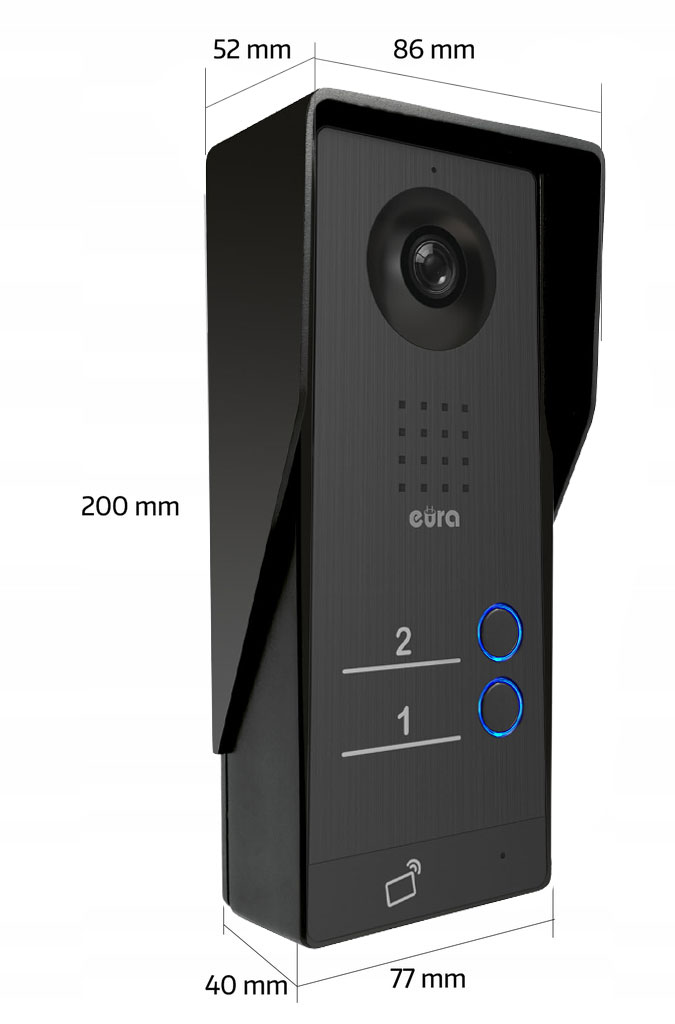 Wideodomofon IP DWURODZINNY WiFi BRELOKI TELEFON Stan opakowania oryginalne