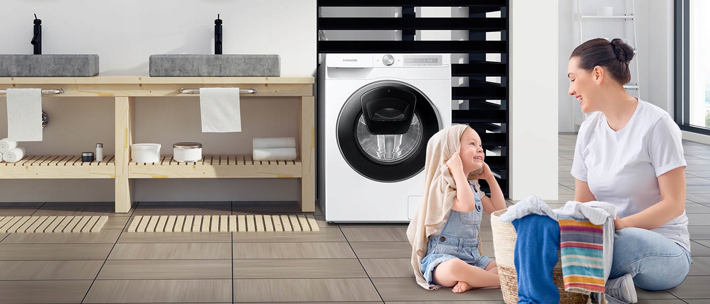 SAMSUNG Pralka wolnostojąca WW80T654DLH AddWash AI Control - 8kg Głębokość produktu 60 cm