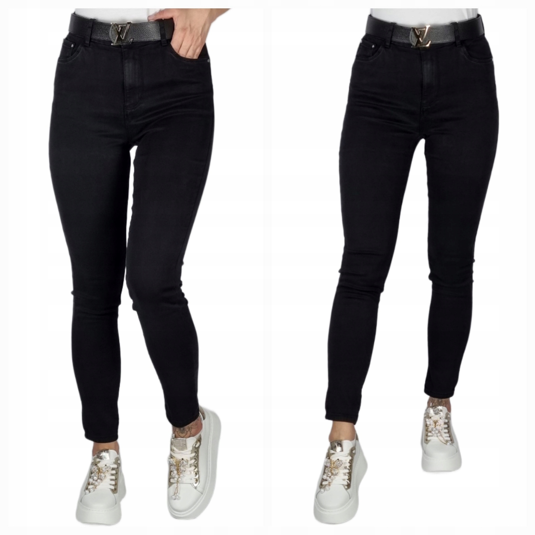 Spodnie Czarne Klasyczne M.sara Plus Size 33/2XL