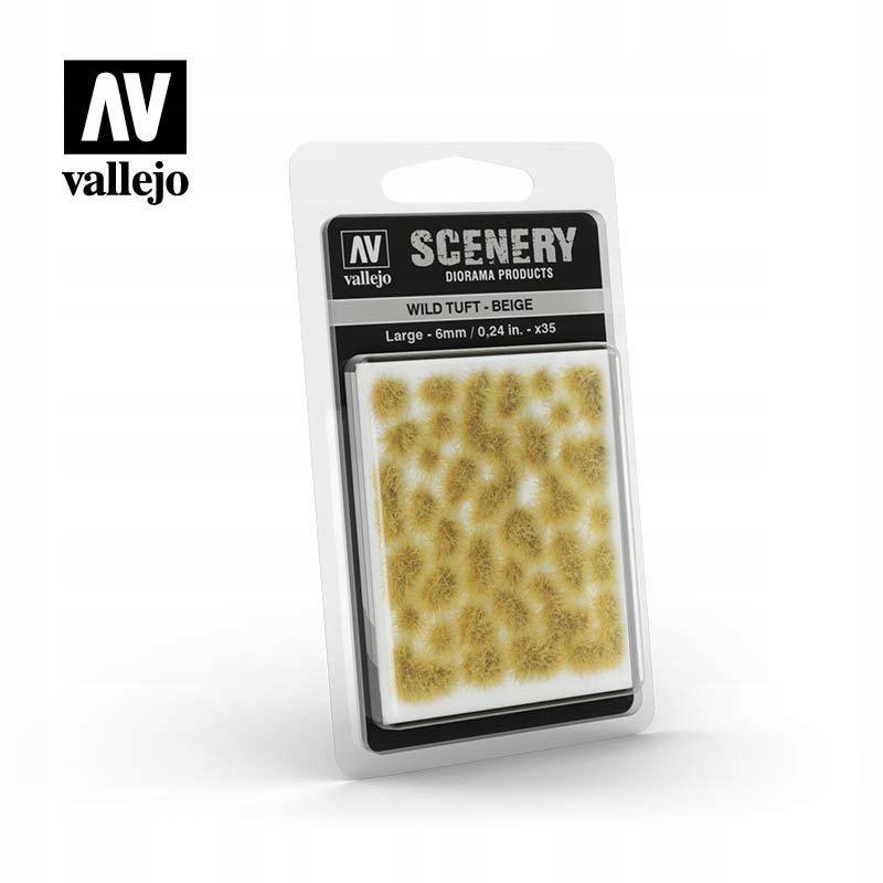 Rośliny Vallejo Wild Tuft Beige 6 mm 420