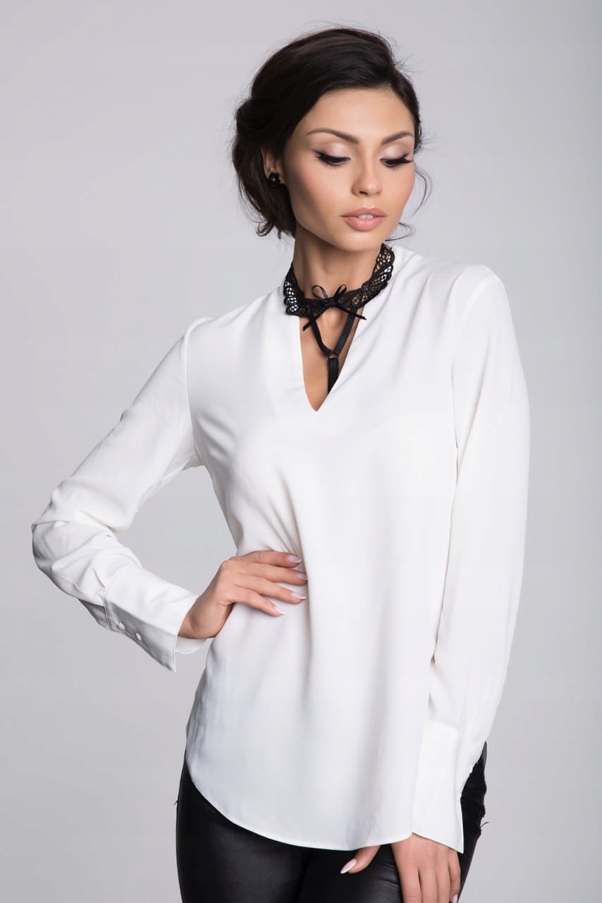 

Ramiączko Collier czarny kołnierzyk z koronki