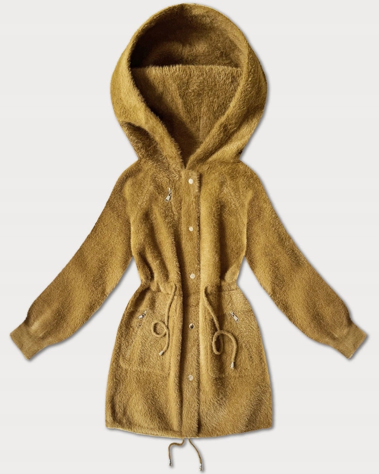 Vlněná Bunda Alpaka W017# Hořčice Univerzální