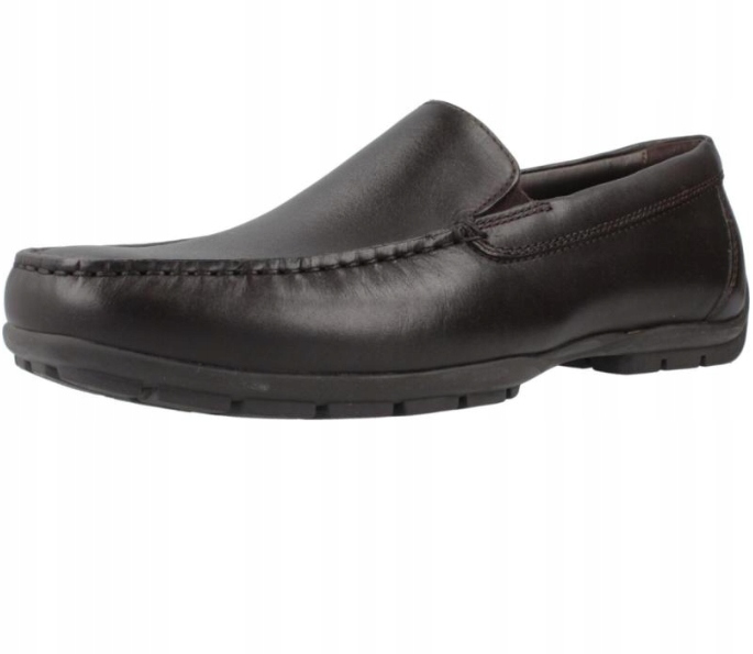 Geox Pánské Kožené Mokasíny, Hnědé, Velikost 39, Velikost 5