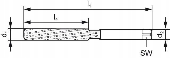 Rozwiertak reczny DIN206 HSS, ksztalt B,34,0mm FOR Zastosowanie inne