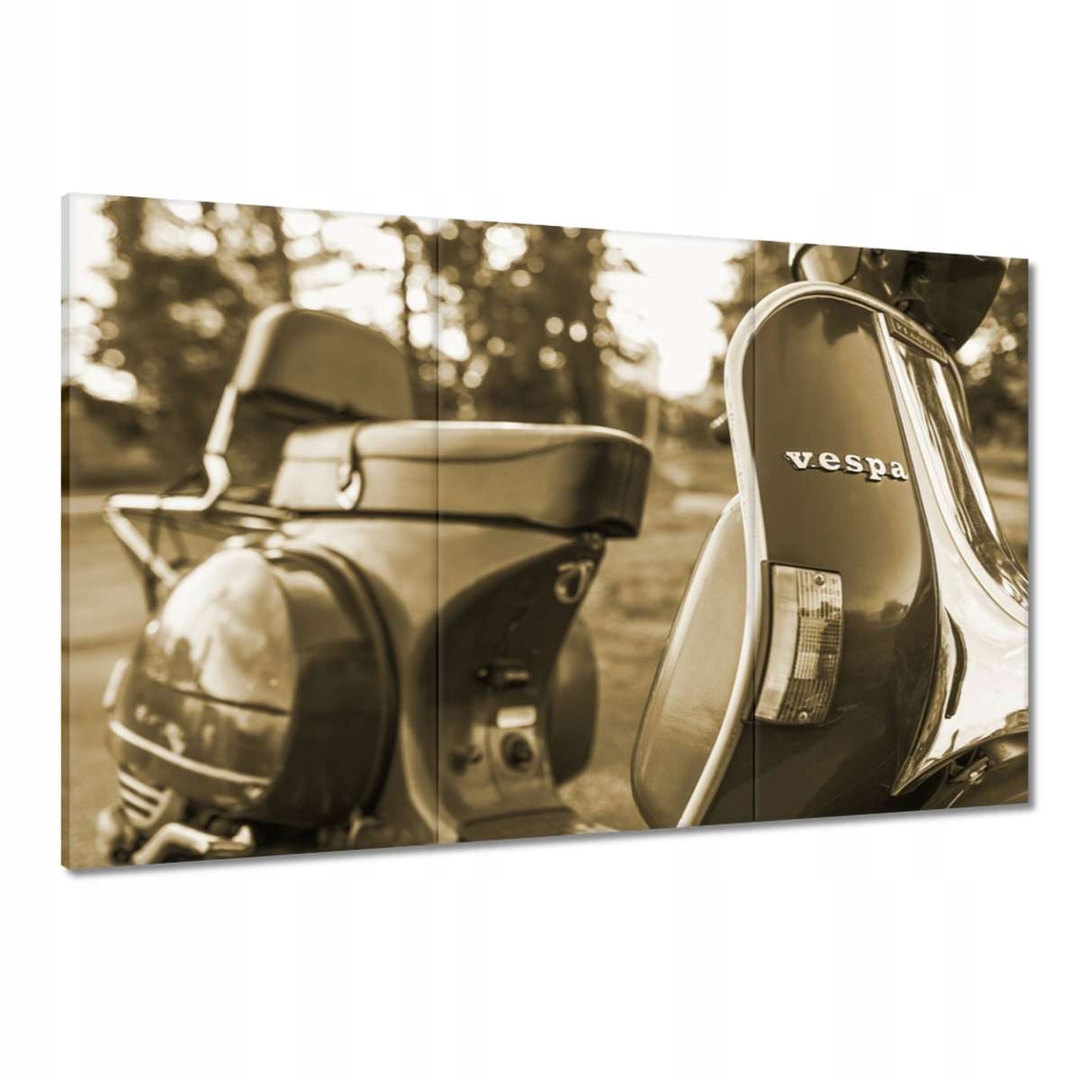 Obrazy 120x80 Skútr Vespa v sépii