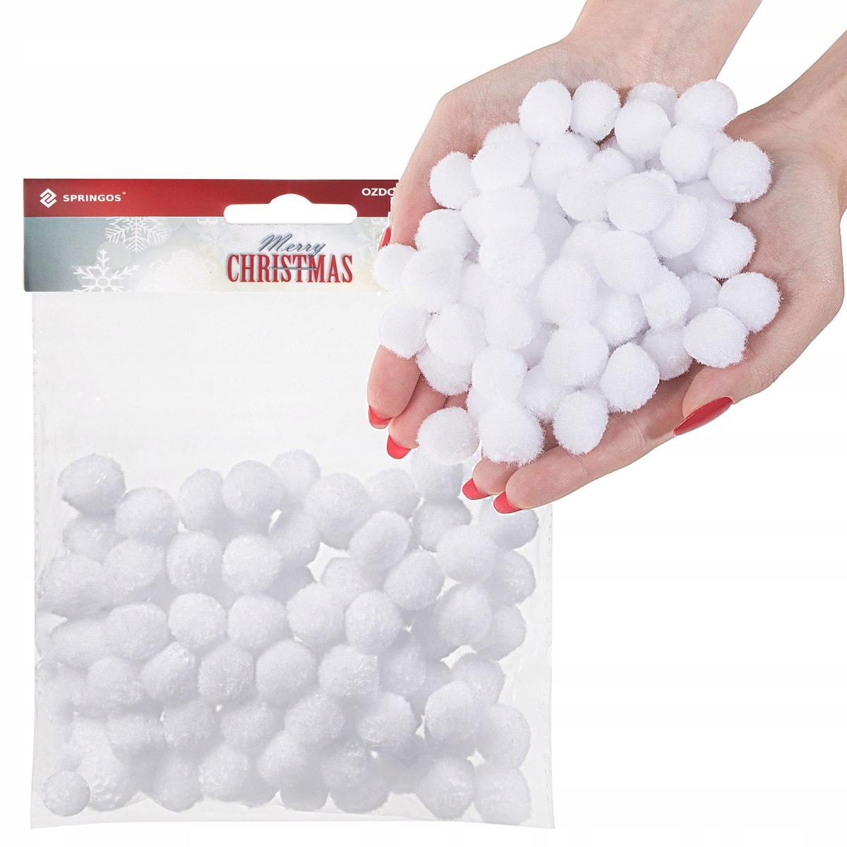 

Sztuczny Śnieg Dekoracyjny Kuleczki Białe 2CM