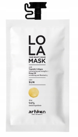 ARTEGO LOLA MASKA TONUJĄCA 94% NATURALNA SUN 20ml