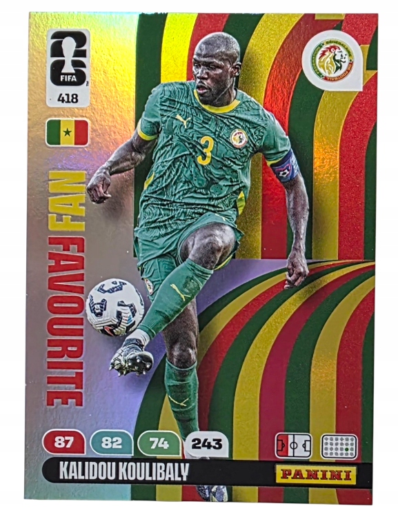 Karty Piłkarskie Panini World Cup 2026 Fan Favourite 418 Kalidou Koulibaly