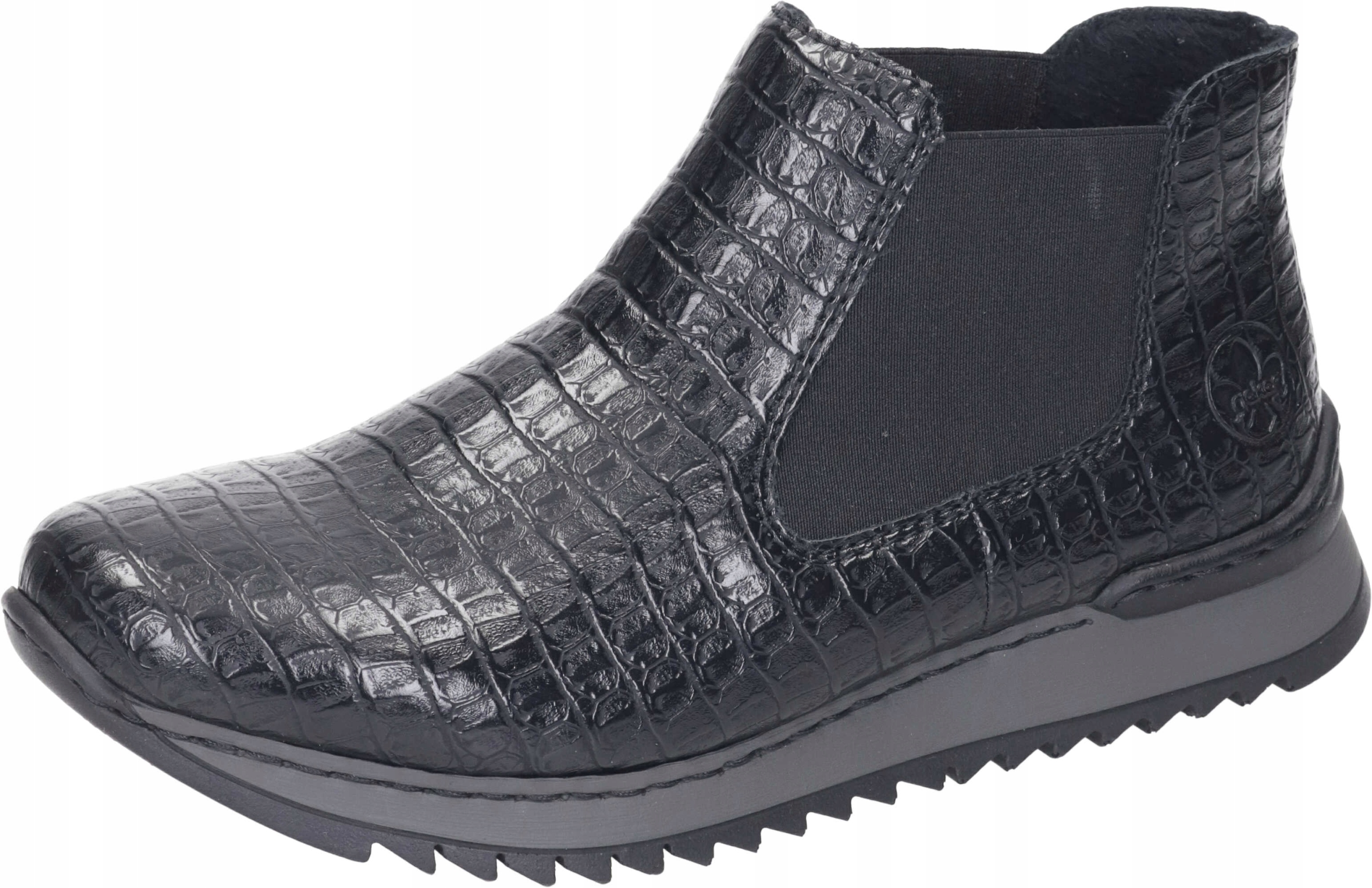 RIEKER čierne topánky, čižmy, dámske činky M3691