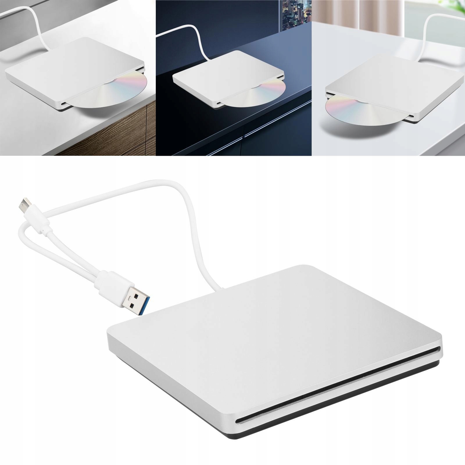wkv-External CD DVD Drive Burner Slot in Type C CD/Dvd Model Zewnętrzna nagrywarka DVD Gniazdo USB C typu C