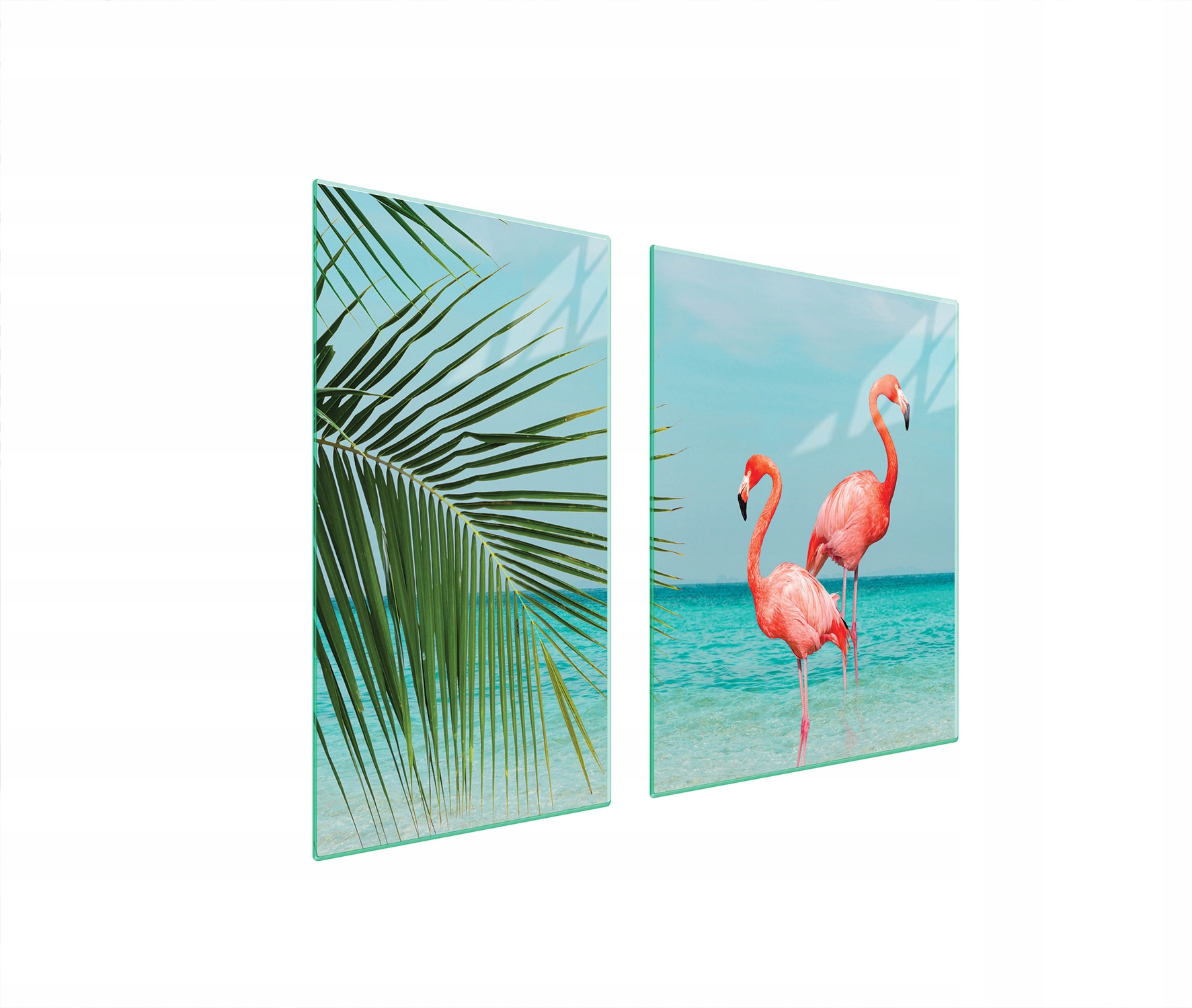 Ochranná Skleněná Deska Na Sporák 90x52 Plameňák Tvrzené Sklo