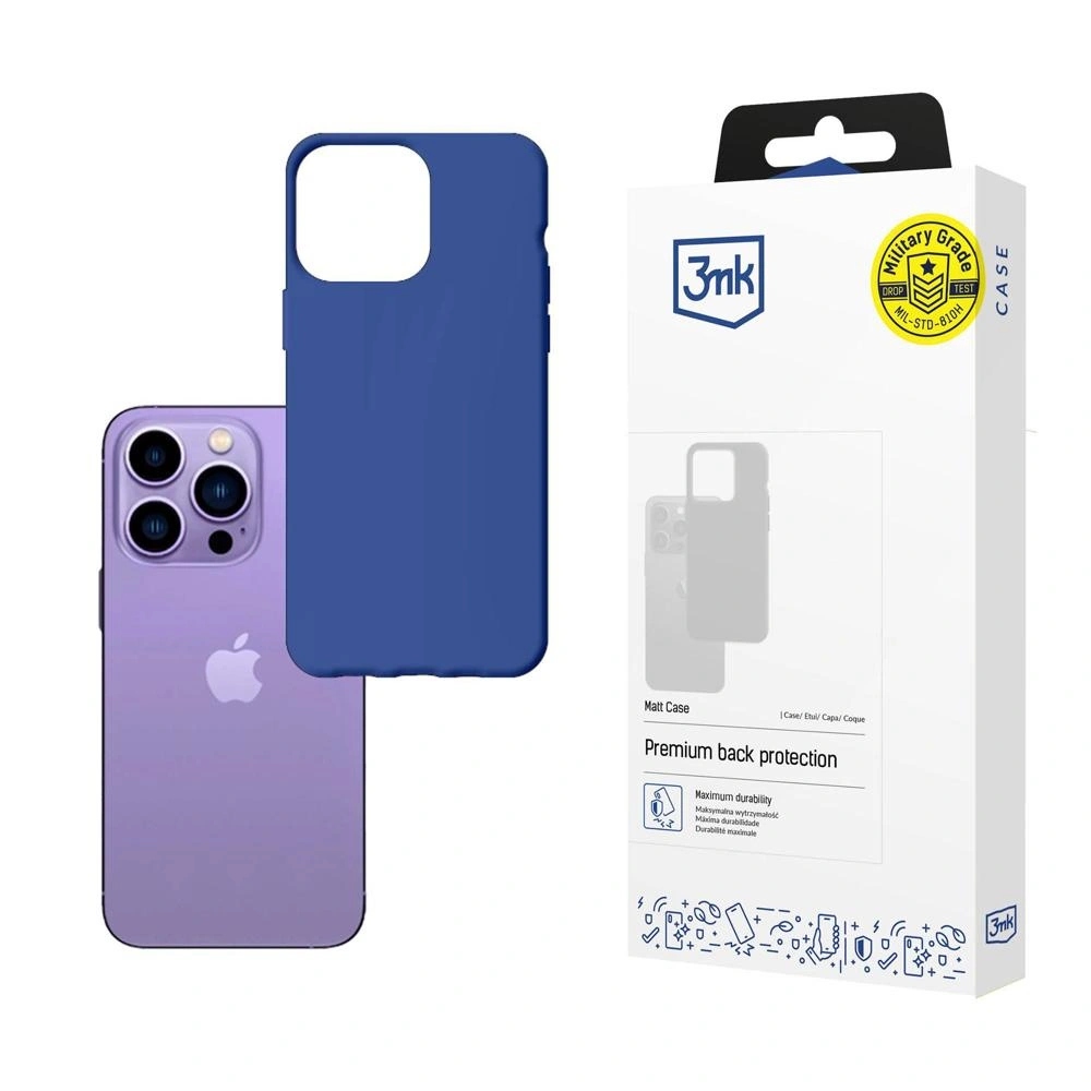 Etui 3mk Matt Case na iPhone 14 Pro niebieskie