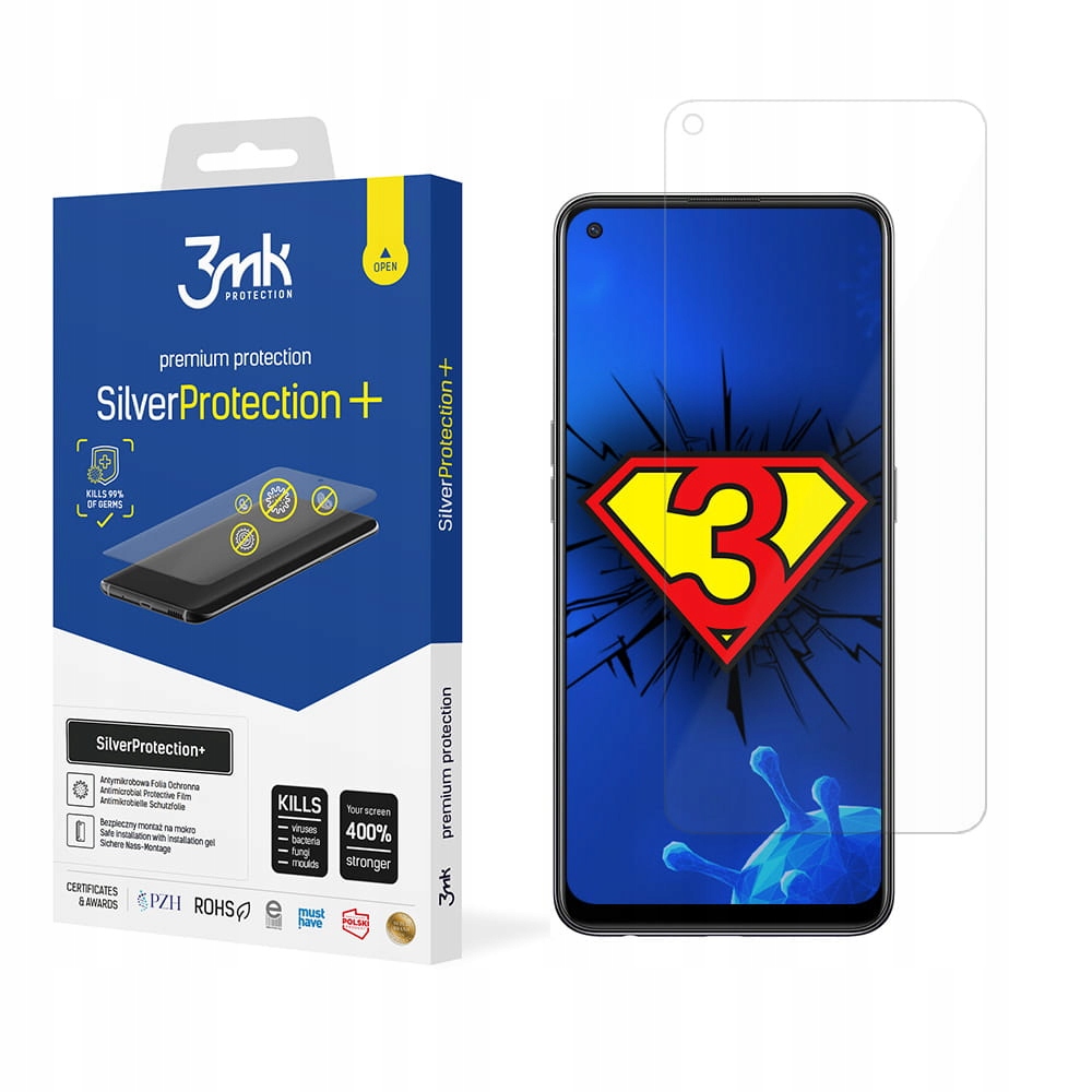 

Folia ochronna do Oppo F19 Pro+ 5G 3mk Silver+