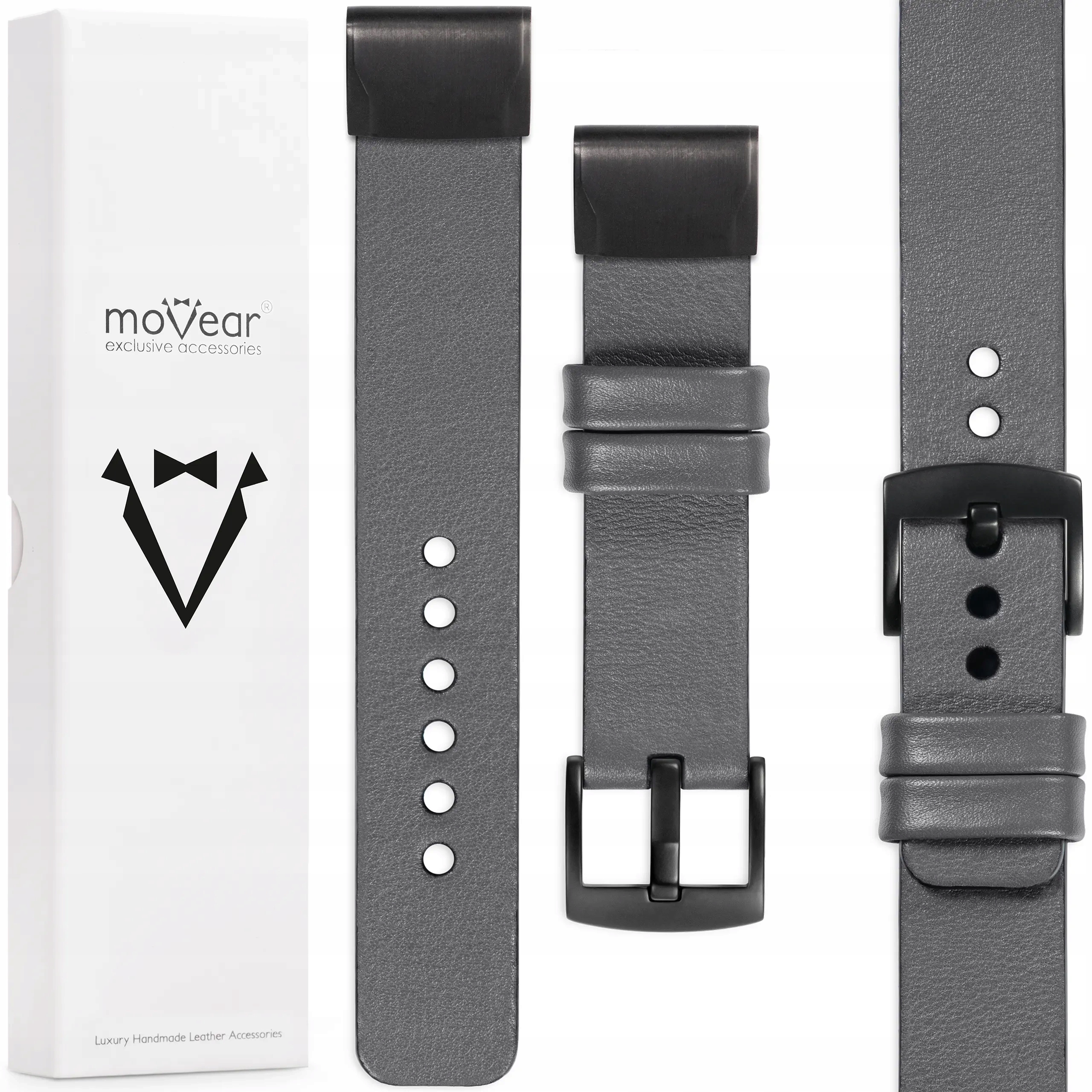 Kožený řemínek pro Garmin QuickFit 26 Fenix 8X 7X 6X 5X prémiová italská kůže