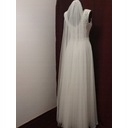 Welon ślubny jednowarstwowy ecru Model W -5