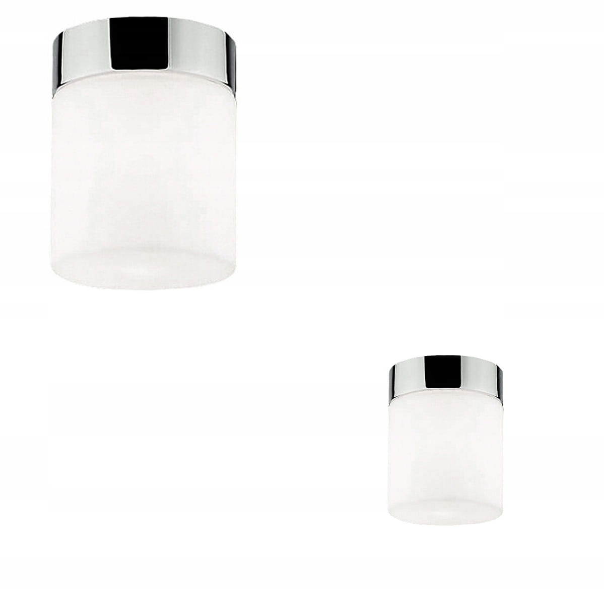 Stropní Svítidlo nástěnné svítidlo G9 skleněné stínidlo chrom IP44 Cayo 9505 Nowodvorski