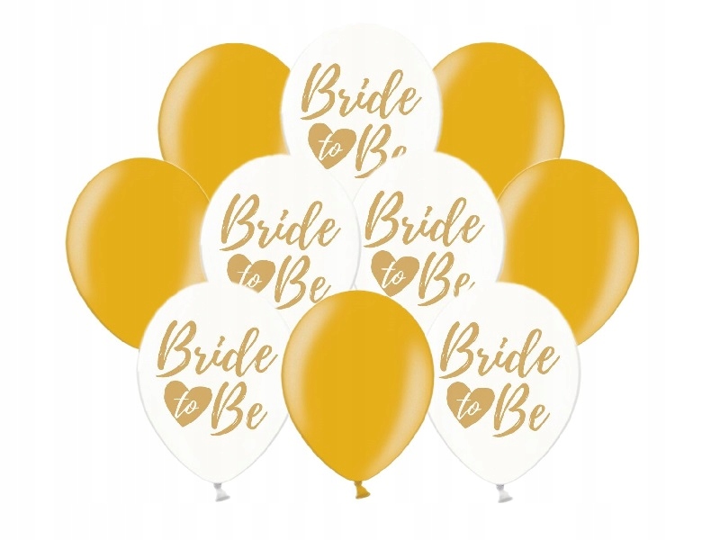 

Balony na Wieczór Panieński Bride złote 15szt