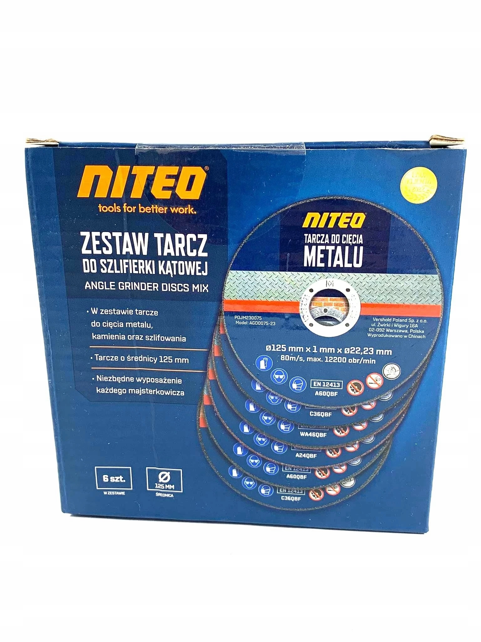 

Niteo Zestaw Tarcz Do Szlifierki Kątowej
