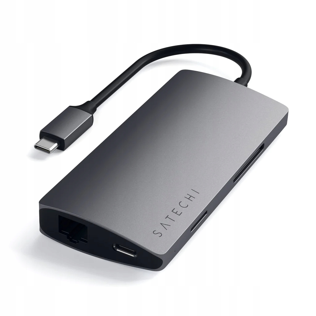 Satechi hliníkový hub adaptér Usb-c na Usb-c 3x Usb-a 4K Hdmi