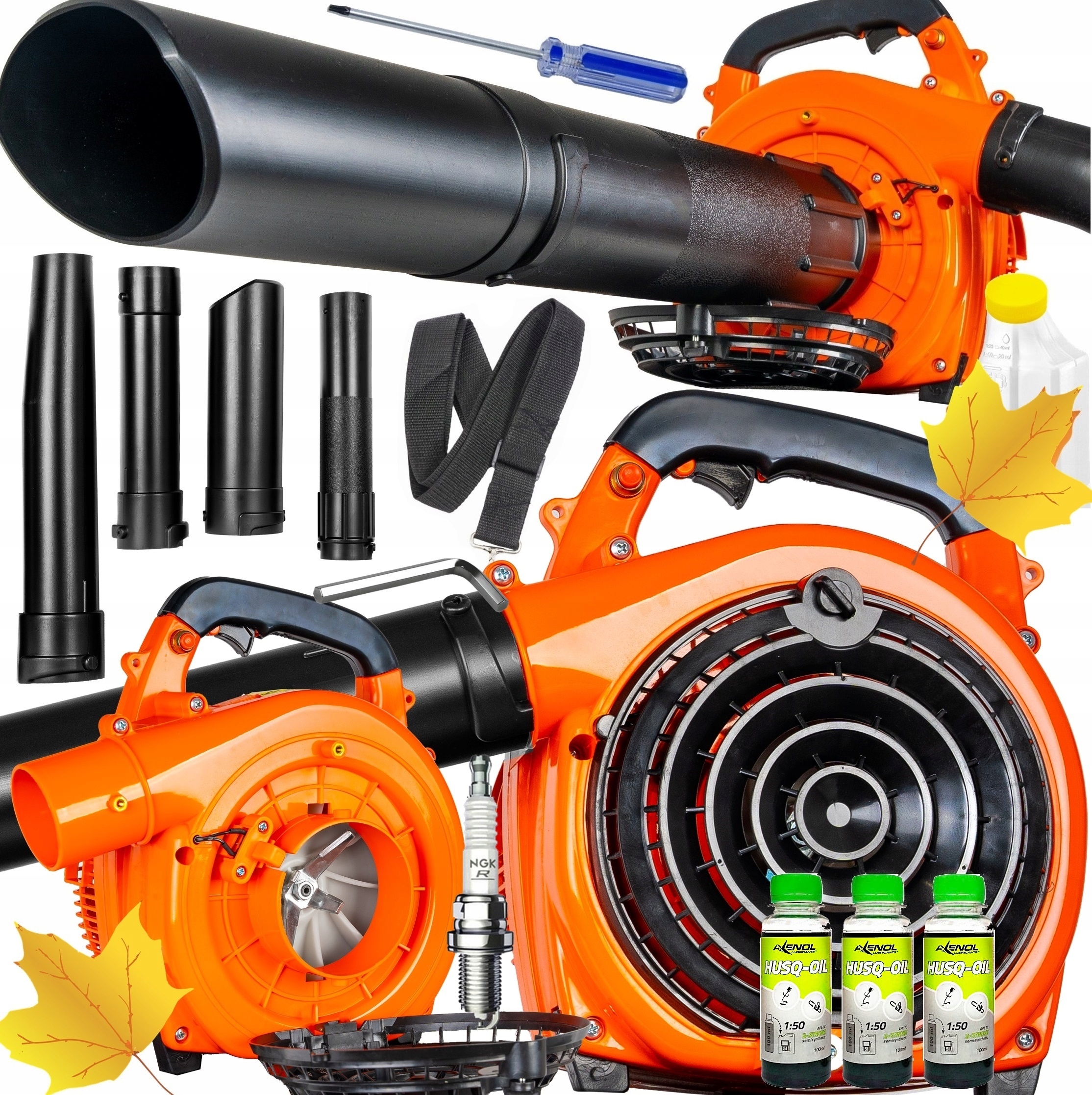 DMUCHAWA SPALINOWA OGRODOWA ODKURZACZ z ROZDRABNIACZEM LIŚCI ŚNIEGU MOCNA