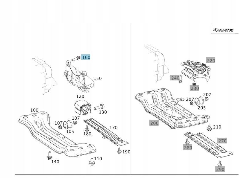 ŚRUBA ŁAPY SKRZYNI BIEGÓW MERCEDES
