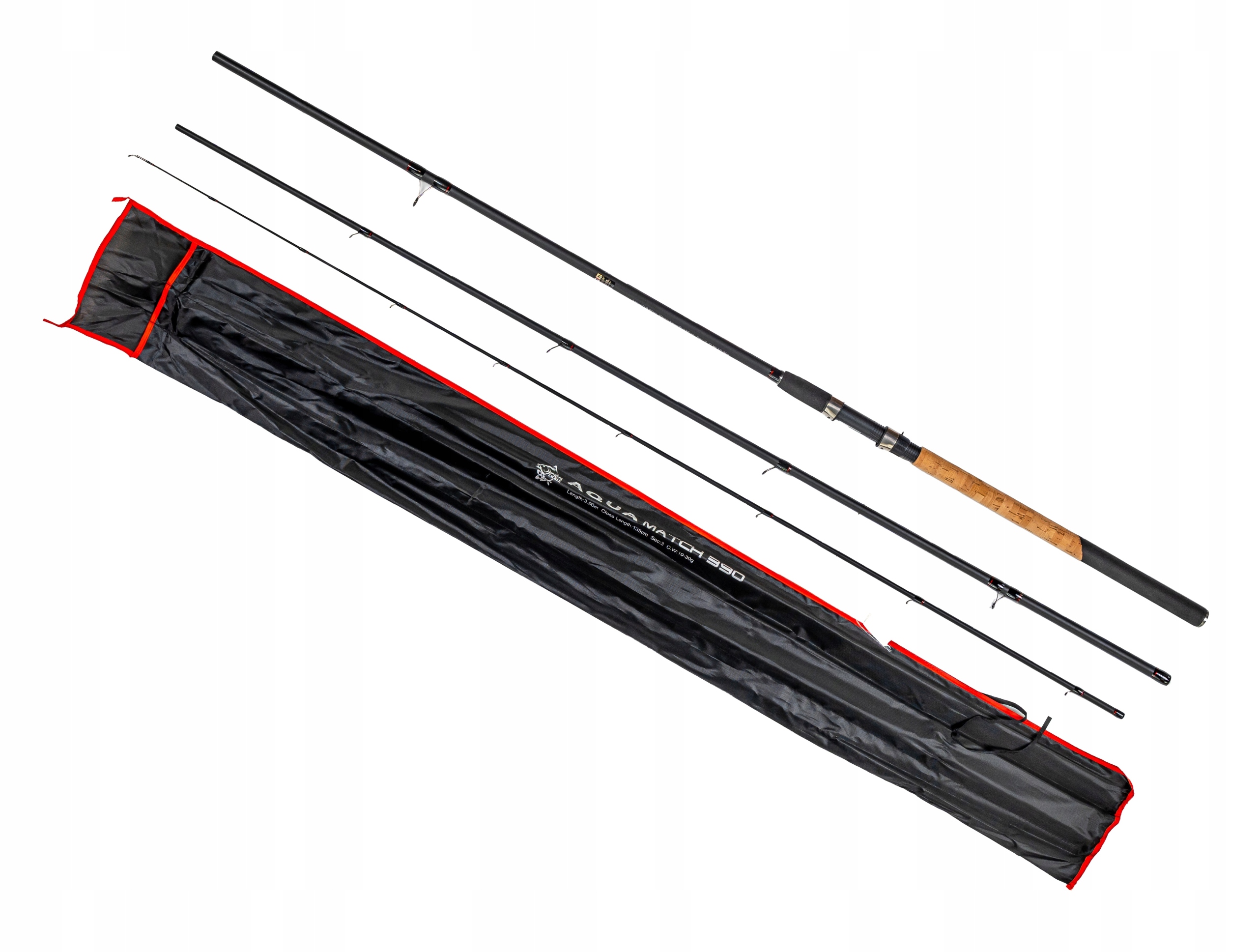 Wędka węglowa Aqua Match 3,9m 10-30 gram odległościowa