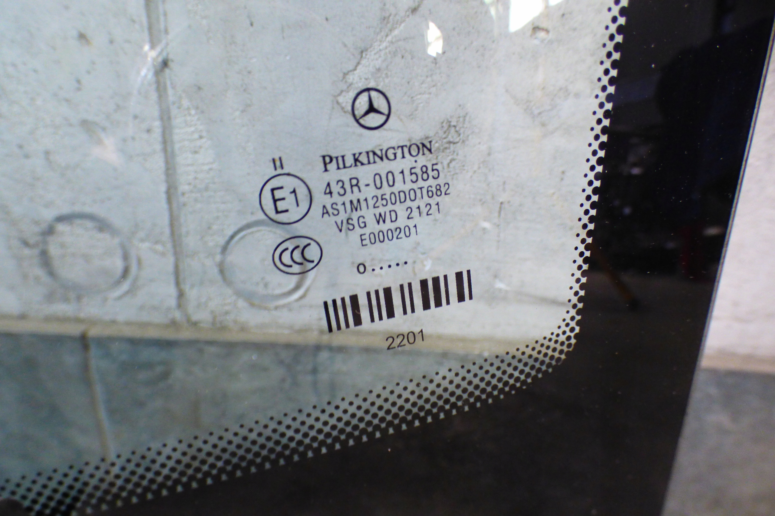 window iron original 2010 ROK Mercedes B-Klasa W245