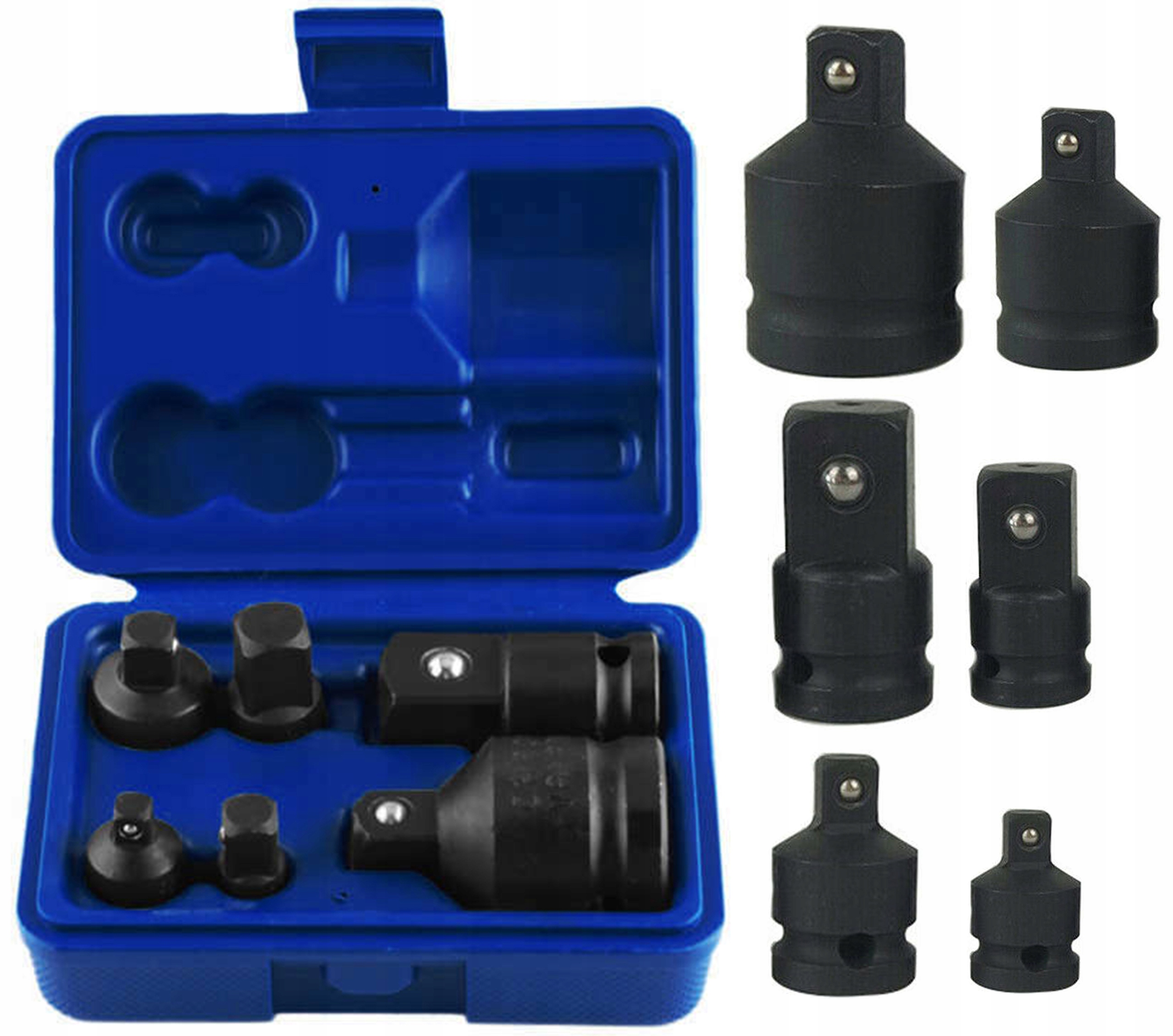 Redukcje Adaptery Redukcyjne Udarowe Nasadki 1/2 3/8 3/4 1/4 6 El. Cr-mo