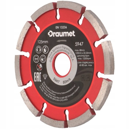 Draumet diamantový kotouč na brázdy 125 x 6,4 mm D203-04 5947