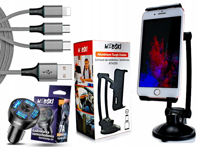 Držák na telefon Tablet Smart nabíjecí kabel