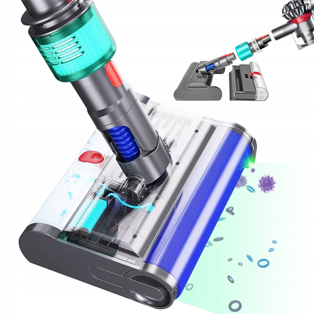 Led Kartáč Na Srst A Prach Pro Dyson V7 V8 V10 V11 V15 Rotační