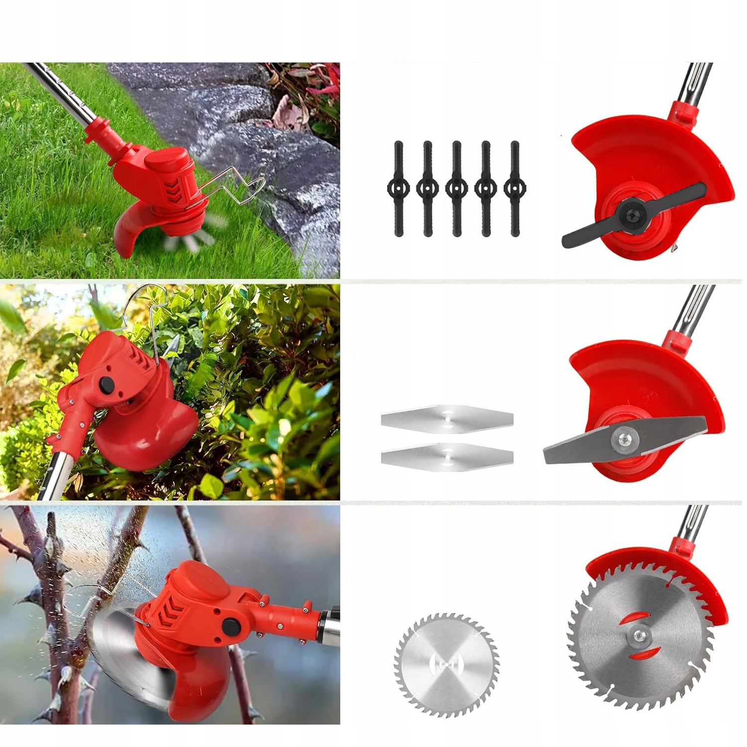 ZESTAW PODKASZARKA AKUMULATOROWA KOSA OGRODOWA WYKASZARKA DO TRAWY + AKU Zasilanie elektryczne