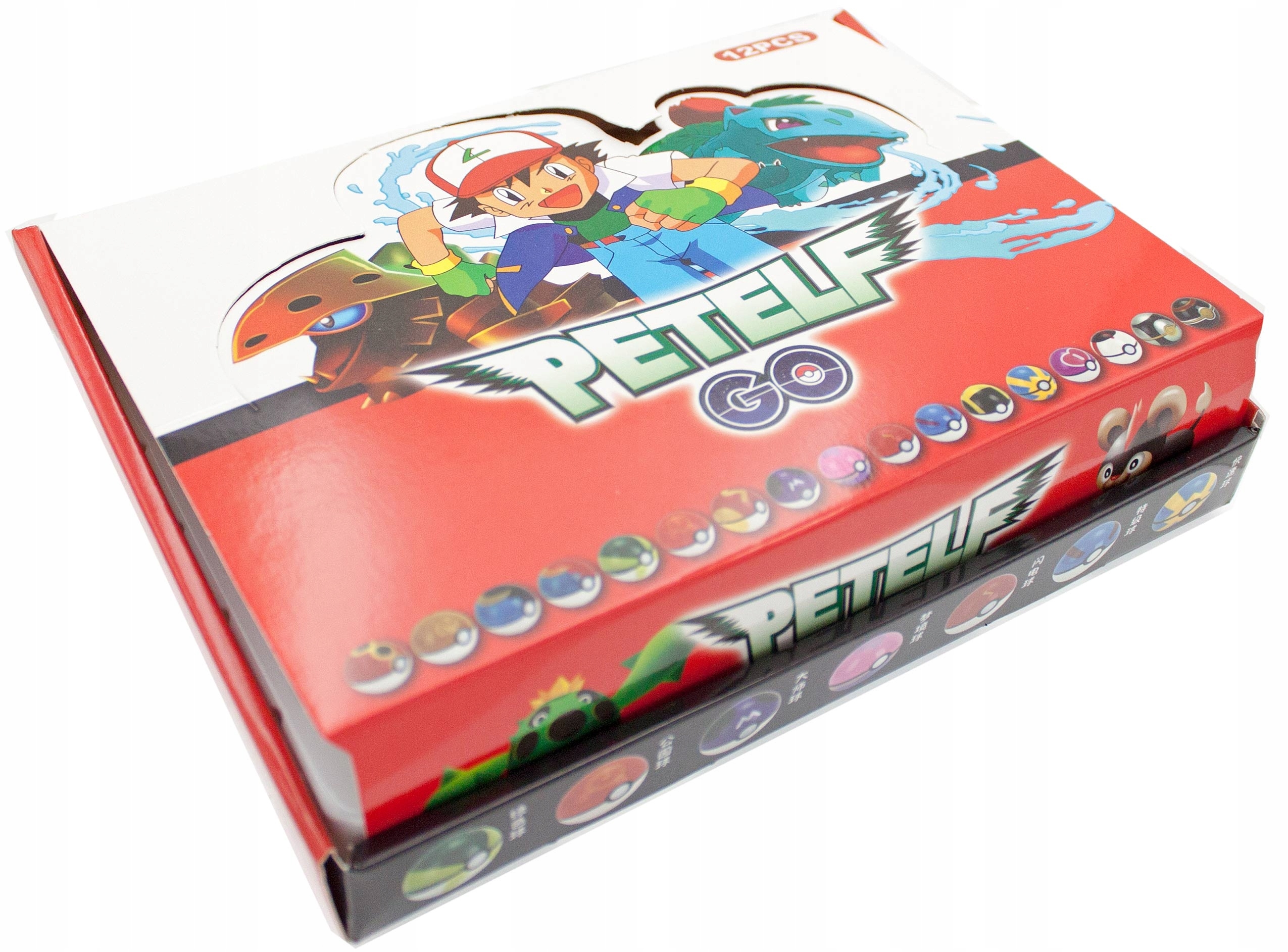 POKEMON 12 SZT POKEBALL + 12 SZT FIGUREK ZABAWKA Wiek dziecka 6 lat +
