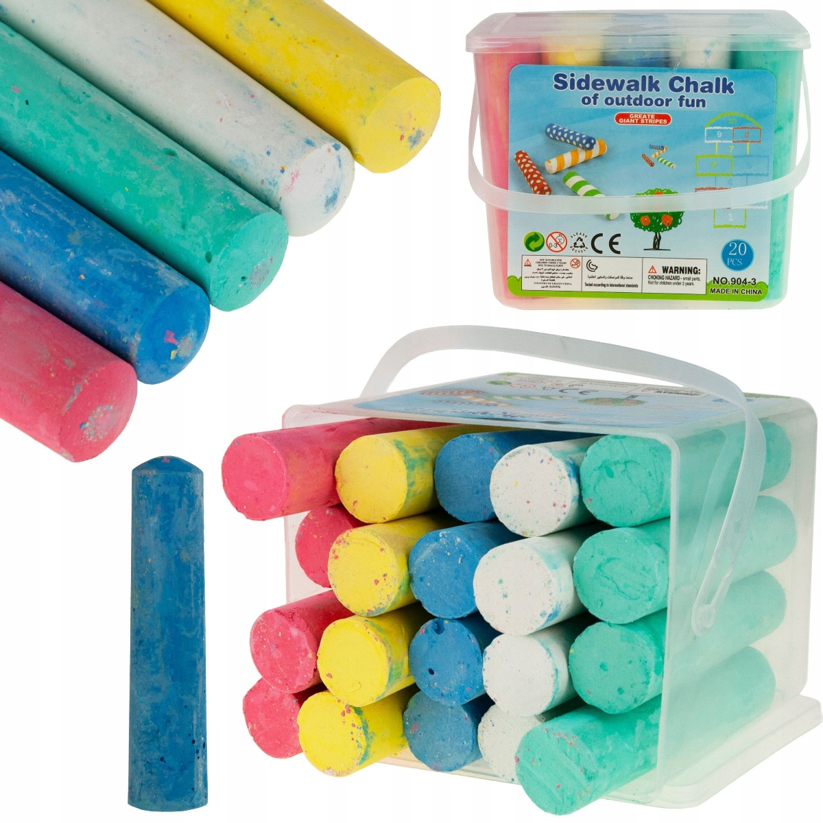 

Kreda Chodnikowa Gruba 20SZT W Pudełku Kolorowa