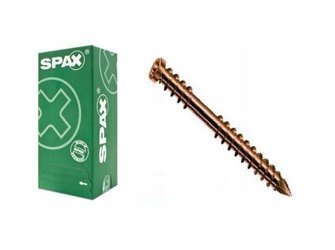 Spax-d Wkręty Tarasowe 5x50 A2 200szt Stare Złoto
