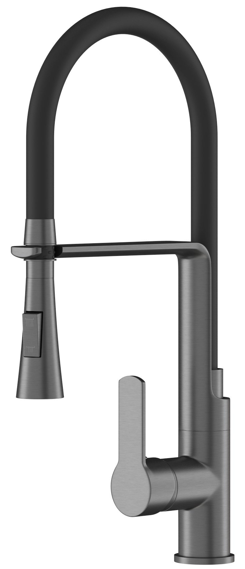 Kuchynská Batéria Vegas S Výsuvným Výtokom, Dvojfunkčný Kohútik Gun Grey