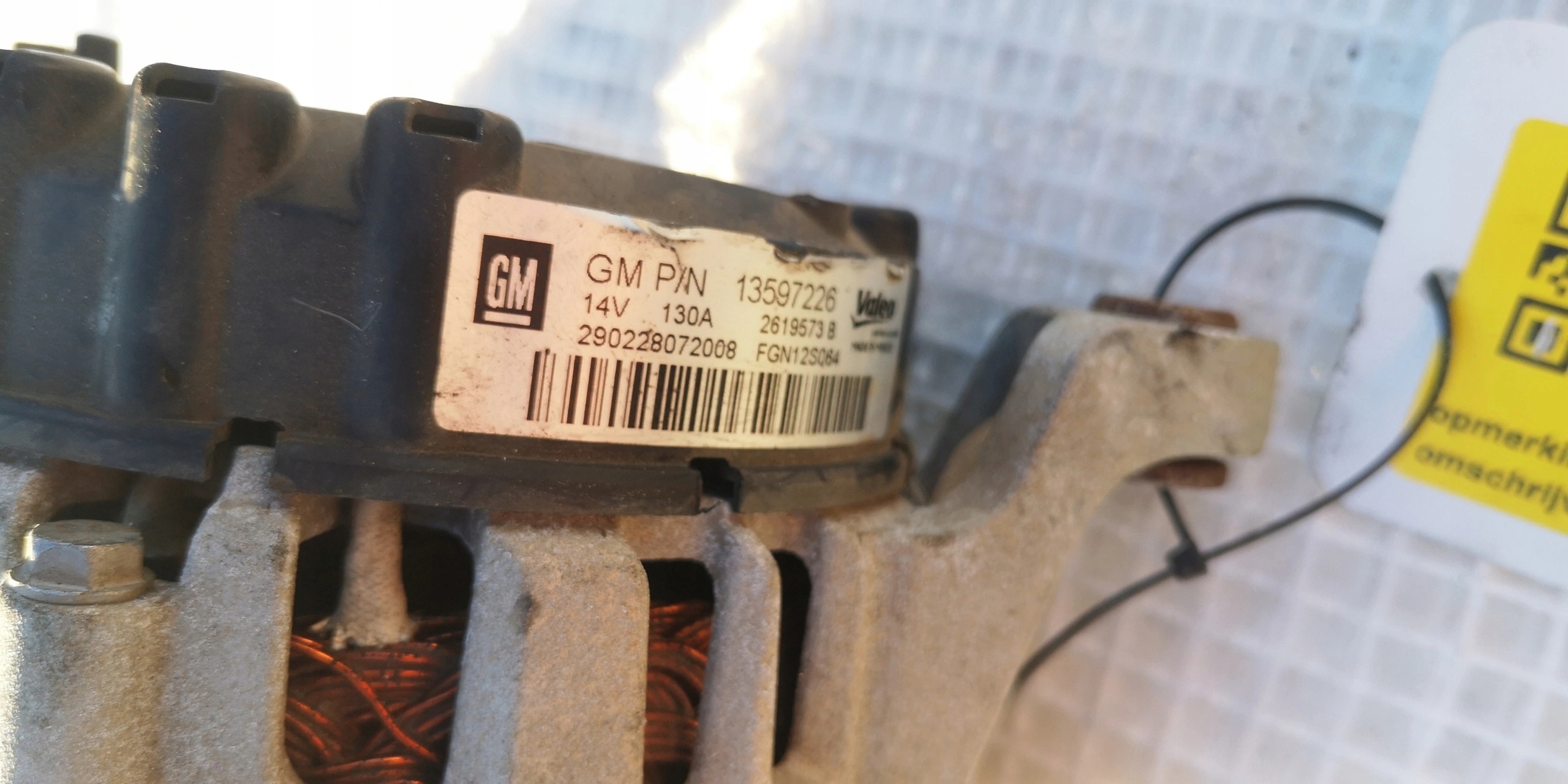 Alternatory Opel MOKKA 1.4T 13597226 130A