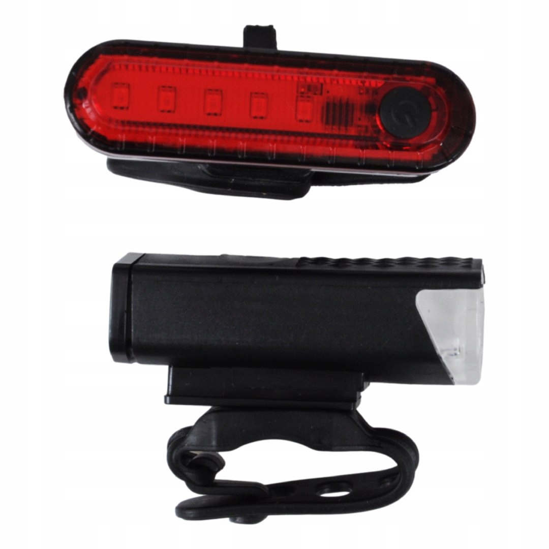 2x LAMPKA ROWEROWA PRZEDNIA TYLNA LED ZESTAW USB PRZÓD TYŁ Źródło światła dioda LED
