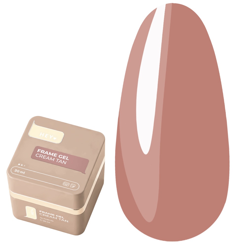 Zel budujący do paznokci Heylove Frame Gel Cream Tan z pompą