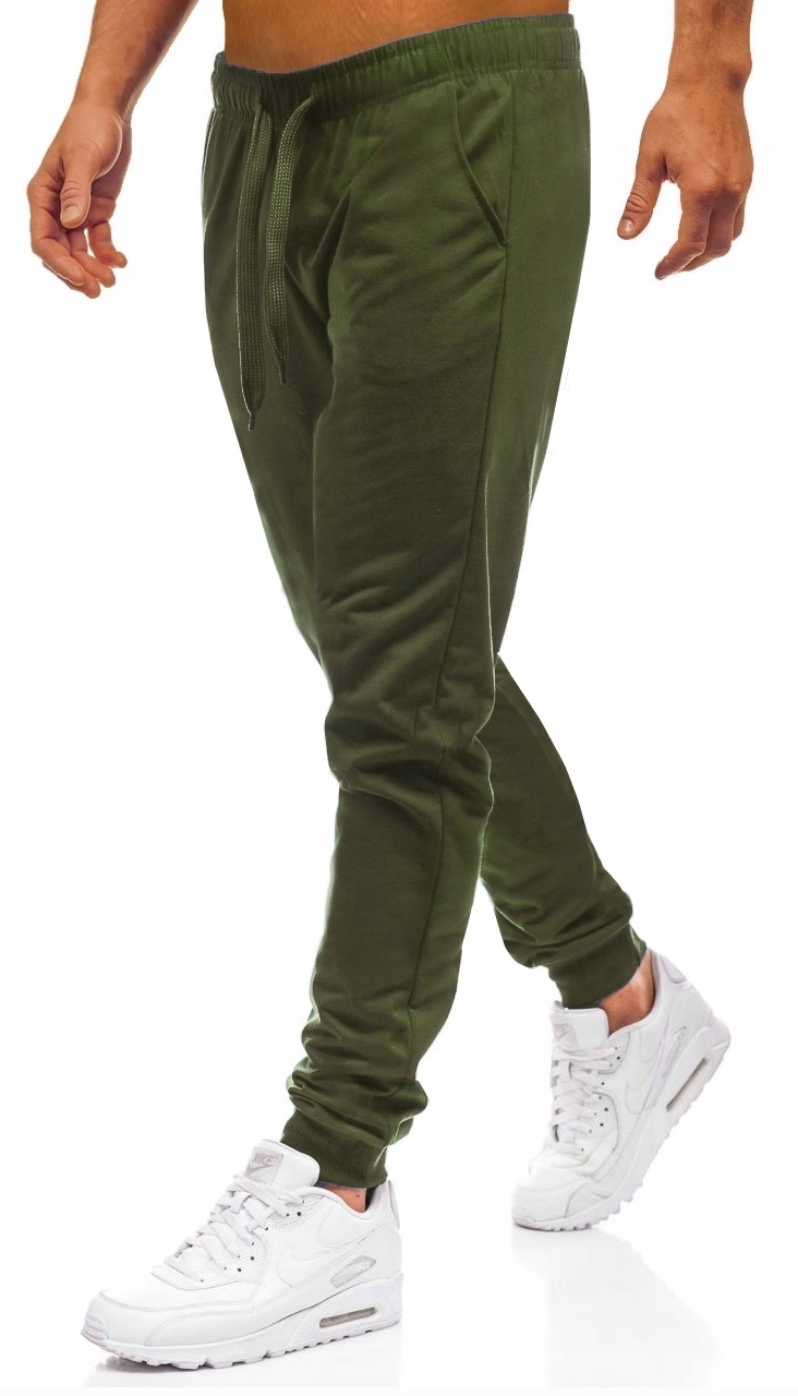 SPODNIE DRESOWE MĘSKIE BAWEŁNIANE DRESY KOLORY Marka J STYLE