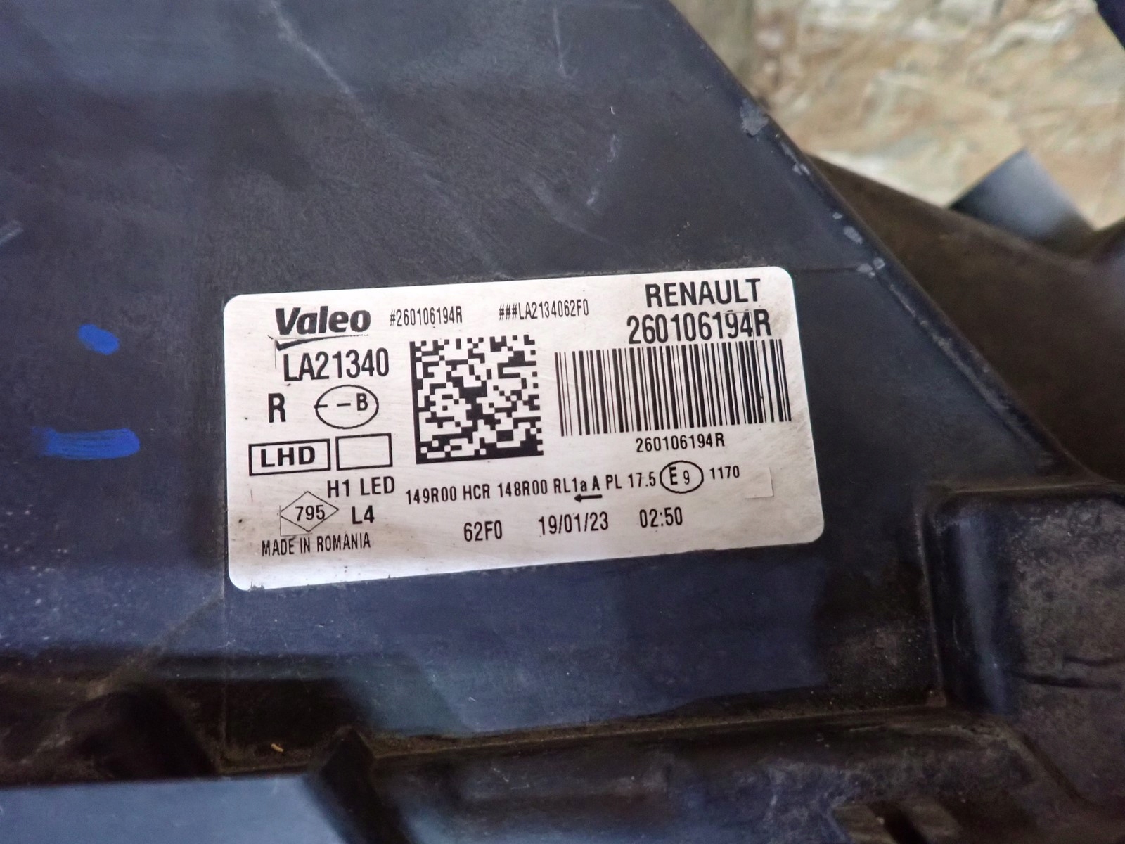 light right REFLEKTOR right LED DACIA DUSTER 2 II HM LIFT 21-24R 260106194R