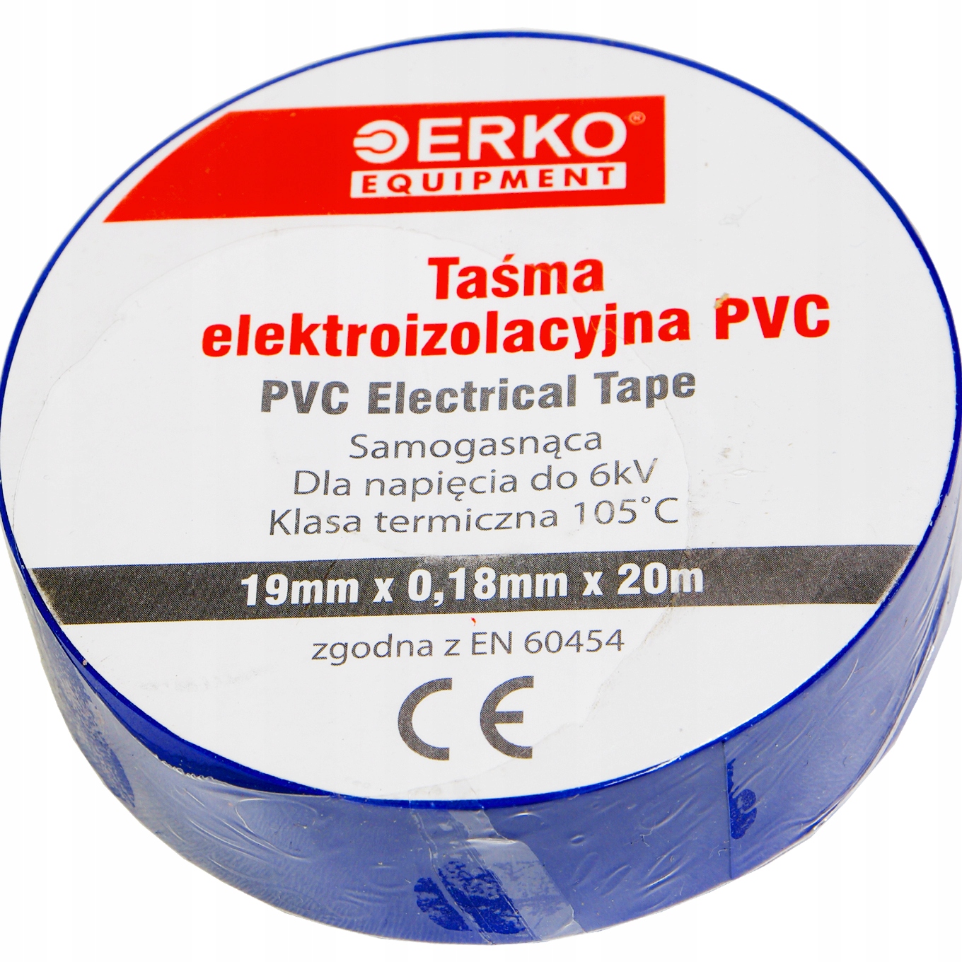 

Taśma izolacyjna 19mm 20m Niebieska duża Erko