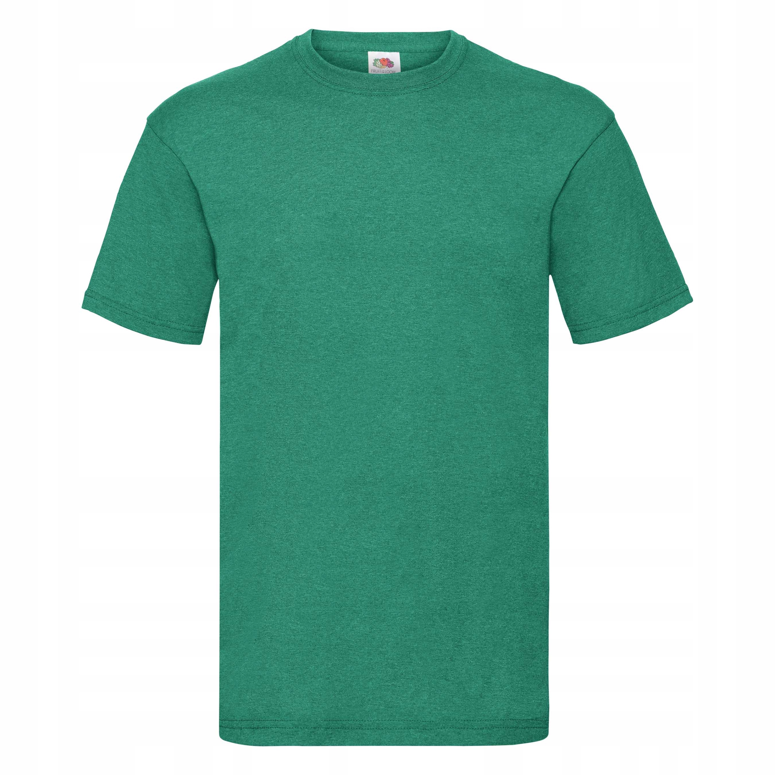 

T-shirt męski trwały Fruit Value zieleń melanż 3XL