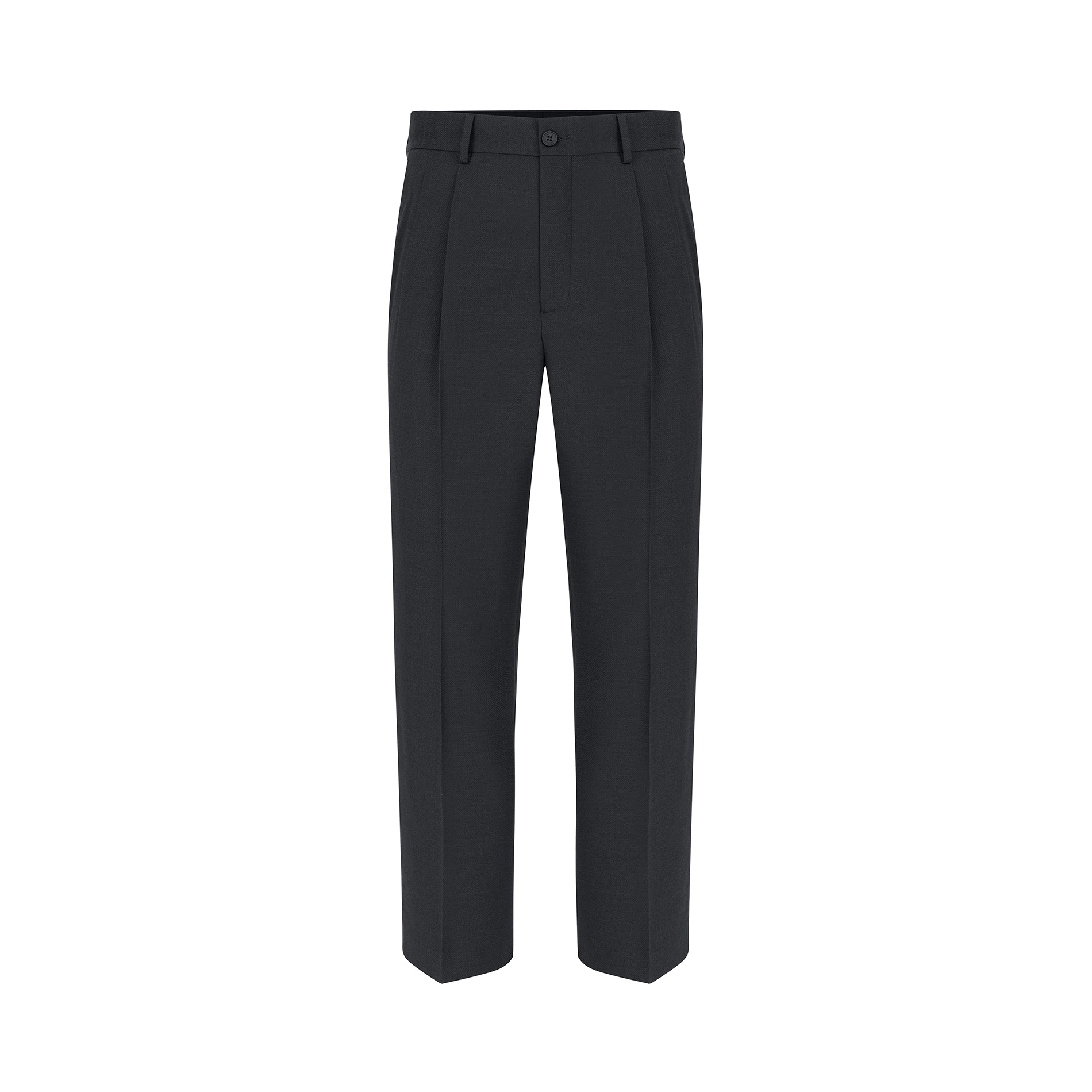 Černé oblekové kalhoty Regular Fit Pako Lorente vel