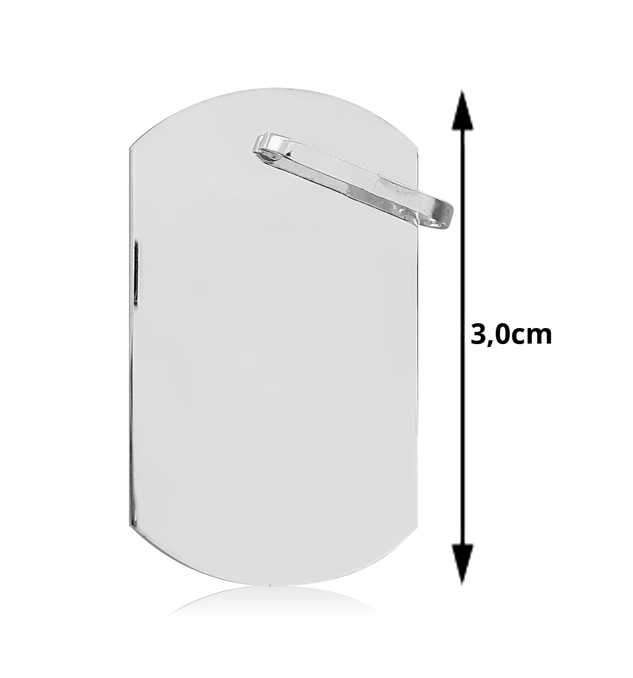 Vojenská Známka Dog Tag Stříbro 925 Gravírování