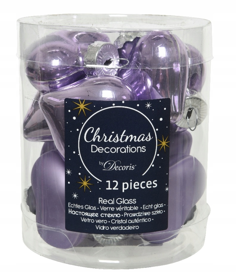 

Bombki Na Choinkę Świąteczne Ozdobne Serca 12SZT