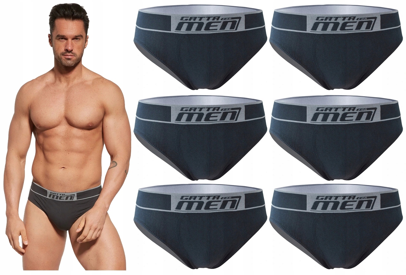 6X Bavlněné Bavlna Gatta , Titan Grafit L