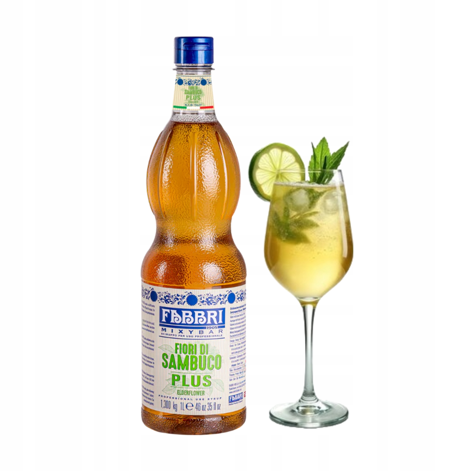 Syrop do Hugo Spritz z Kwiatu Czarnego Bzu Fabbri Naturalny Włoski